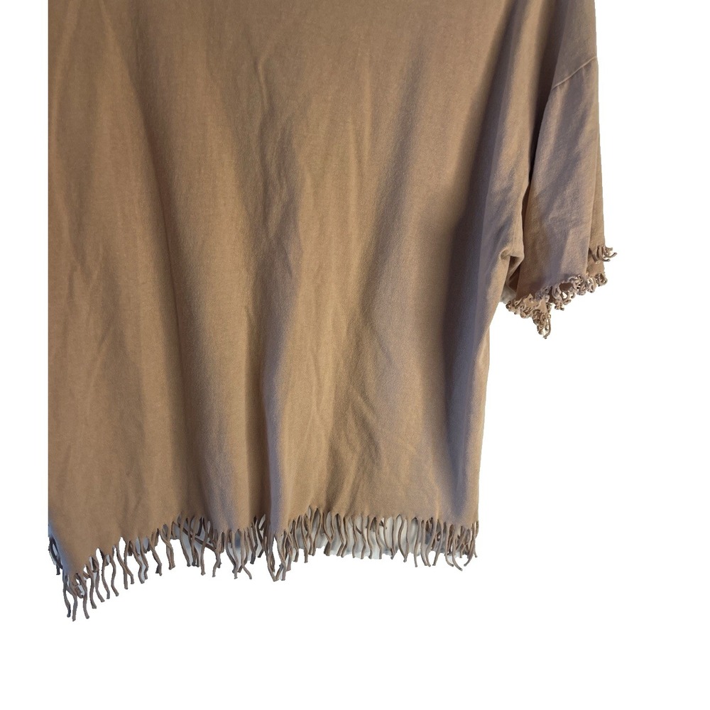 Vtg Women 90's Oklahoma USA Native American Shirt Oversized L Fringe Western - Picture 10 of 10